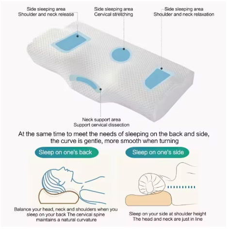 Vaalure Memory Foam Spine Pillow